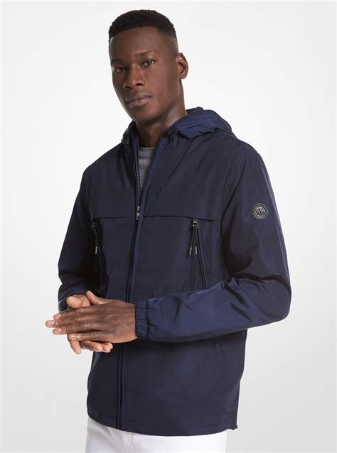 michael kors mens wind breaker jacket|Reversible Signature Logo Windbreaker Jacket .